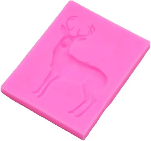 Miniatura 7 de Molde de pastel de ciervos molde de fondant de ciervos de Navidad para hornear silicona