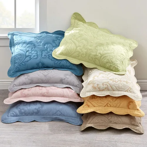 Miniatura 6 de BrylaneHome Amelia - Funda de almohada King, color rosa baya.