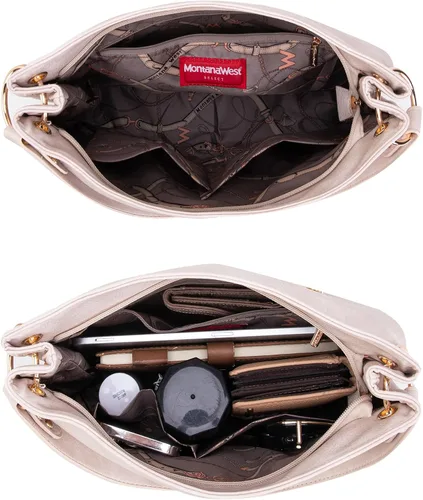 Miniatura 5 de Montana West Monederos para mujer, bolsos de hombro Hobo con cremallera Purses, with Zipper, Purses, with Zipper