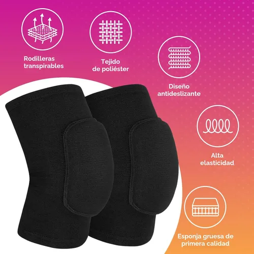 Miniatura 2 de HISFFOG Rodilleras de voleibol para mujeres, hombres, jóvenes, niñas, niños, rodilleras para voleibol, baloncesto, fútbol, baile, yoga, tenis