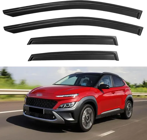 Miniatura 202 de YQAUTEC Viseras de Ventana Protectores de Lluvia para Honda Civic 2022 2023 2024 2025 2026, Deflectores de Viento de Ventilación de Ventana Fuera