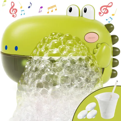 Lehoo Castle Juguetes de baño para bebés, máquina de burbujas de baño para niños, juguete de bañera automático para niños pequeños con 12 melodías,