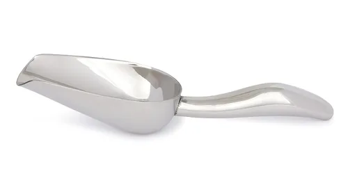 Cuchara de acero inoxidable de 3 onzas, 8.25 pulgadas de largo x 2.4 pulgadas de ancho, para hielo, comida para perros y gatos, palomitas de maíz,