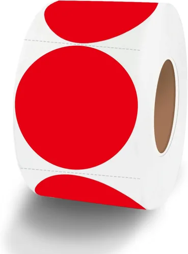 Miniatura 24 de Etiquetas adhesivas térmicas redondas de arcoíris de 1.5 pulgadas, etiquetas térmicas directas circulares autoadhesivas, etiquetas adhesivas