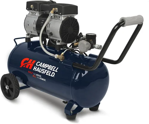 Compresor Campbell Hausfeld, DC080500, de aire silencioso de 8 galones