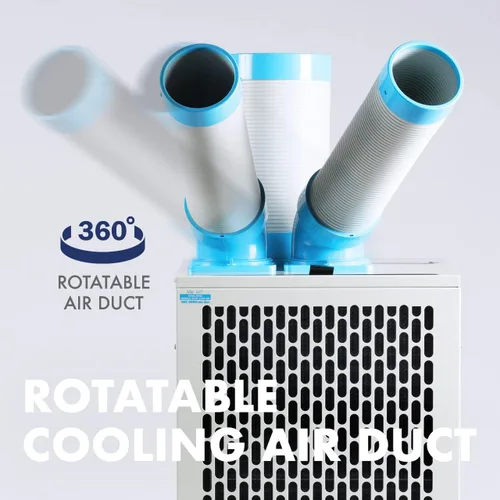 Miniatura 4 de Uninex SAC3000 KOOLZONE - Enfriador de puntos móvil para interiores y exteriores con doble conducto, grado industrial, refrigerante 10,236-BTU, R-32