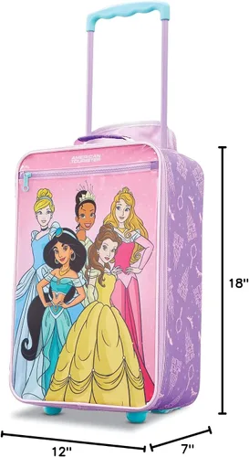 Miniatura 8 de AMERICAN TOURISTER - Equipaje vertical infantil de superficie blanda de Disney, Princesa), 139451-2093