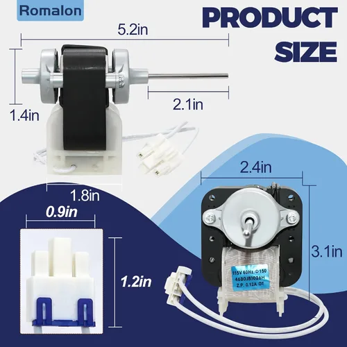 Miniatura 2 de Motor de ventilador de condensador de refrigerador 4680JB1026H de Appliancemate Fit para L-G reemplaza 680JB1026H PS3523107 1330001 AP4440743