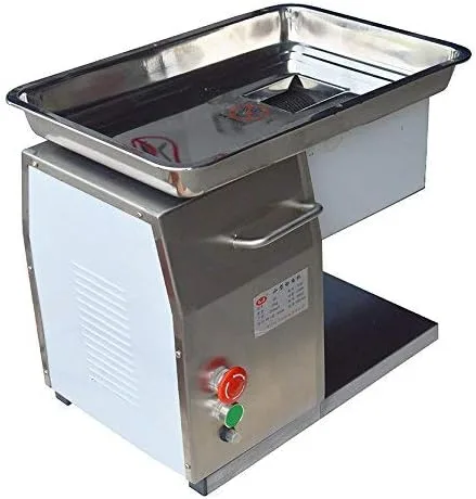 INTBUYING Cortadora de carne comercial Cortadora de carne QX 0.197 in Cuchilla 551.2 lbs/hora Cortador de carne Cortador de carne Molinillo