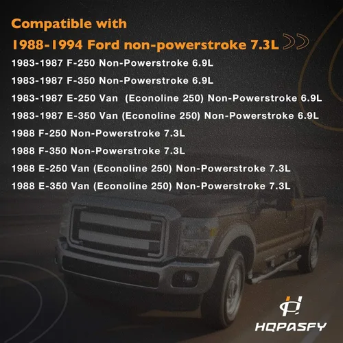 Miniatura 2 de Kit de línea de retorno del inyector de combustible diésel compatible con Ford 1983-1988 Non-Powerstroke 6.9L 7.3L