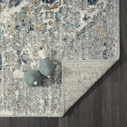 Miniatura 8 de Luxe Weavers - Alfombra de área floral envejecida, acero 8 x 10