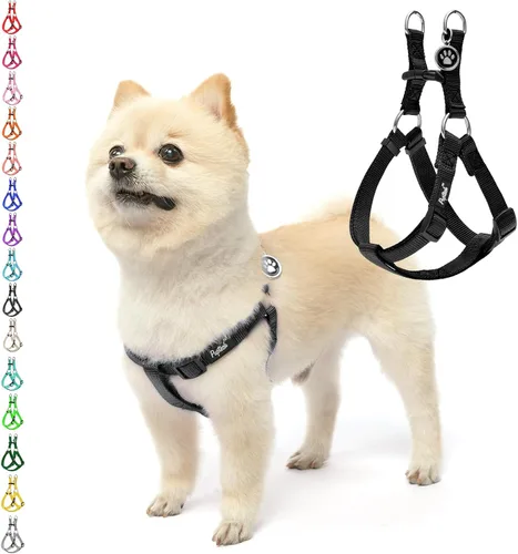 Miniatura 43 de PUPTECK arnés para perro para no jalar, reflejante, ajustable, básico, de nailon, chaleco para cachorro, para caminar al aire libre con etiqueta
