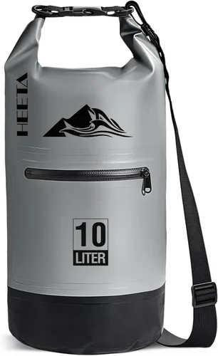 Miniatura 10 de HEETA - Bolsa impermeable con bolsillo frontal con cremallera para mujeres y hombres, 5 L/10 L/20 L/30 L/40 L, mochila de almacenamiento seca