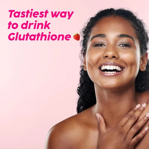 Miniatura 7 de PLIX Glowy Skin Suplemento de glutatión de 500 mg con ácido hialurónico, vitamina C, E y bayas 15 tabletas efervescentes, sabor fresa