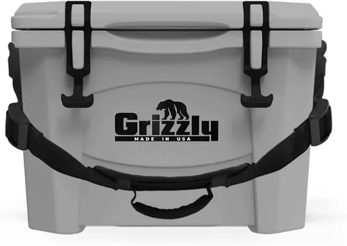 Miniatura 18 de Grizzly - Enfriador de 15 cuartos de galón Baúl de hielo duradero con aislamiento rotomoldeado Fabricado en Estados Unidos Garantía de por