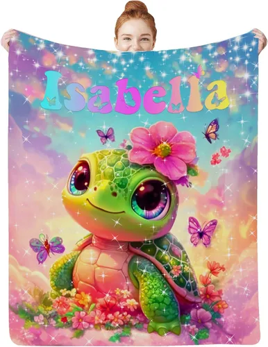 Miniatura 34 de Artsadd Mantas personalizadas con nombre para bebés niños y niñas, mantas de bebé personalizadas con nombre, manta personalizada para niños