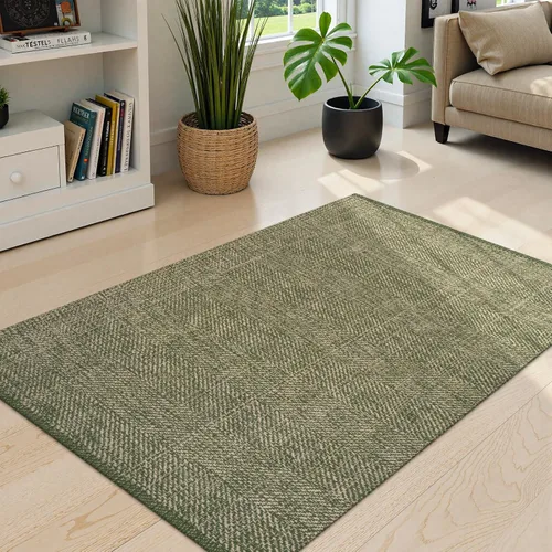 Miniatura 35 de LEEVAN - Alfombras lavables para cocina de 3 x 5 pies, alfombra de color crema para dormitorio, alfombra de algodón tejida para entrada, alfombra