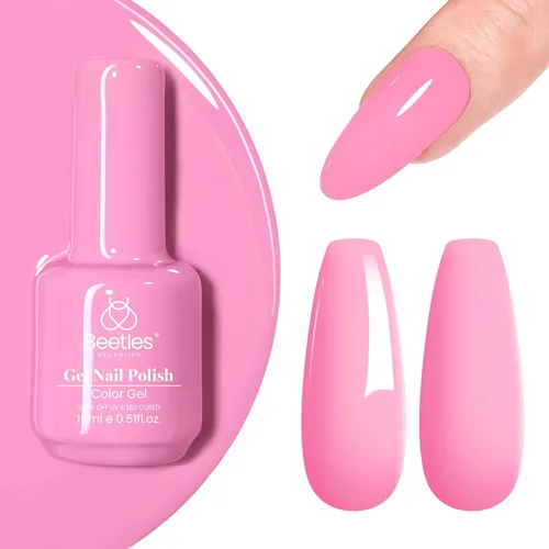 Miniatura 42 de Beetles - Esmalte de uñas de gel verde luminoso que brilla en la oscuridad, esmalte de uñas de gel que se absorbe con lámpara LED UV, arte de uñas