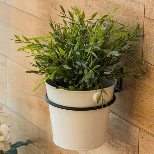 Miniatura 6 de Anillo de soporte para plantas de 4 pulgadas montado en la pared, paquete de 6 ganchos de metal para macetas, soporte para colgar plantas