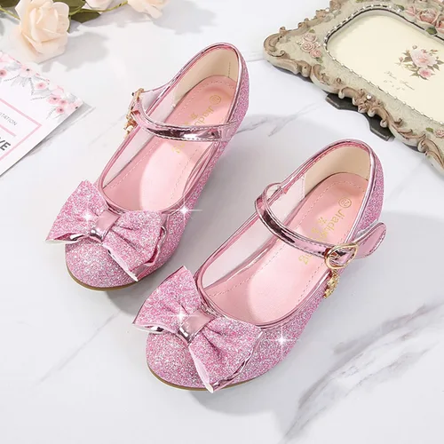 Miniatura 3 de Cadidi Dinos Zapatos de vestir para niñas con tacón de fiesta de boda Mary Jane Princess Flower Shoes (bebéniño pequeñoniño grande)