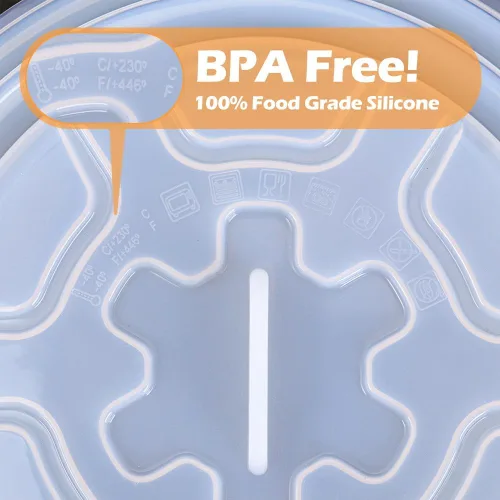 Miniatura 8 de Cubierta de microondas para alimentos, cubierta de silicona para salpicaduras de microondas, aptas para lavavajillas, fundas para microondas y Azul