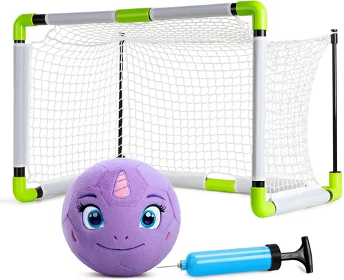 Miniatura 7 de VangeBow Pelotas de fútbol silenciosas para interiores para niños pequeños de 1 a 3 años, juguetes de fútbol para bebés y niños pequeños inflables