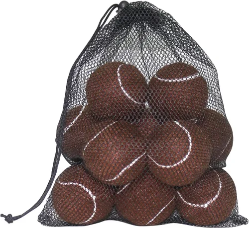 Miniatura 26 de URBEST Pelota de tenis, 12 paquetes de pelotas de tenis de entrenamiento, pelotas de práctica para jugadores novatos, pelotas de juego para perros