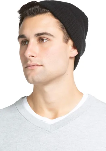 Miniatura 4 de Fishers Finery Sombrero con puños acanalados de cachemira 100% pura para hombre; ultra felpa