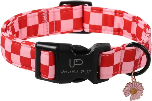 Miniatura 13 de Collar de perro de algodón de dinosaurio con hebilla de metal, collar de regalo para niñas o niños pequeños, medianos y grandes, lindos collares