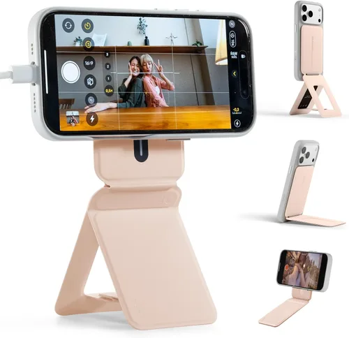 Miniatura 17 de MOFT MOVAS - Billetera con trípode para teléfono, 3 en 1, soporte magnético compatible con NFC, soporte para tarjetas ajustable de cuero vegano