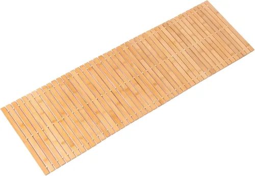 Miniatura 40 de Alfombra de baño de bambú, alfombras de baño para suelo, ducha y bañera de madera, impermeable, antideslizante, accesorios de 16 x 24 pulgadas