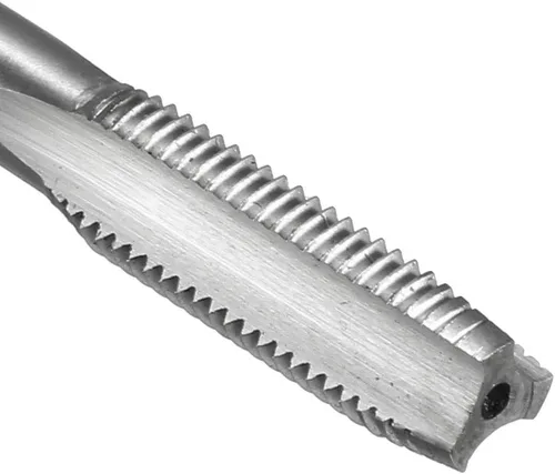 Miniatura 4 de uxcell Métrica máquina de grifo M8 x 1 H2 acero de alta velocidad 3 flautas rectas roscado roscado reparación de maquinista herramienta de bricolaje