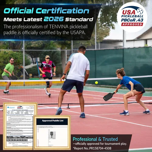 Miniatura 7 de TENVINA Pickleball Paddles, Multi-Layer T700SC Textured Carbon Fiber Pickleball Paddle, Pickle Ball Paddle with Strong Spin & Power Surface, 4-Types