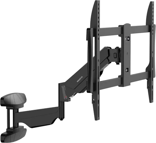 Mount-It! Soporte de TV abatible, soporte de pared desplegable con brazo de resorte de gas, soporte de TV de altura ajustable para televisores de 37