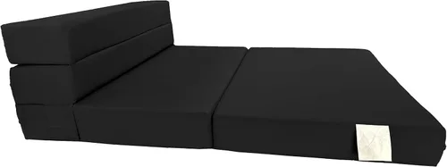 Miniatura 5 de D&D Futon Furniture Colchón plegable de espuma, tumbona para silla, sofá cama estudio para invitados, individual XL, 80 x 39 x 6 pulgadas de grosor