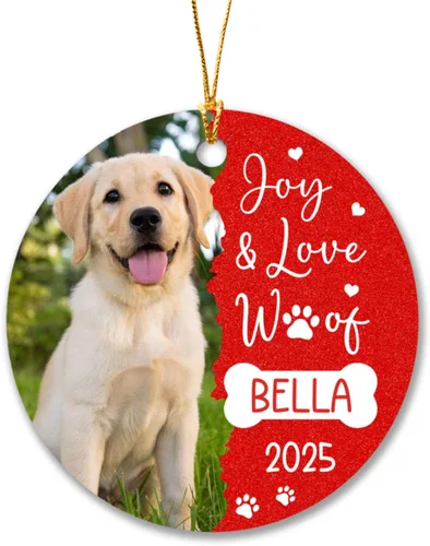 Miniatura 24 de Adorno de Navidad personalizado con foto del primer año del bebé 2025, adorno de Navidad con foto personalizada del primer año del bebé para nuevos