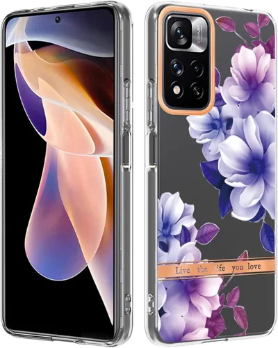 Miniatura 8 de Funda compatible con Redmi Note 11 4G, compatible con Xiaomi Redmi Note 11S 4G (no 5G) para teléfono móvil TPU funda FH