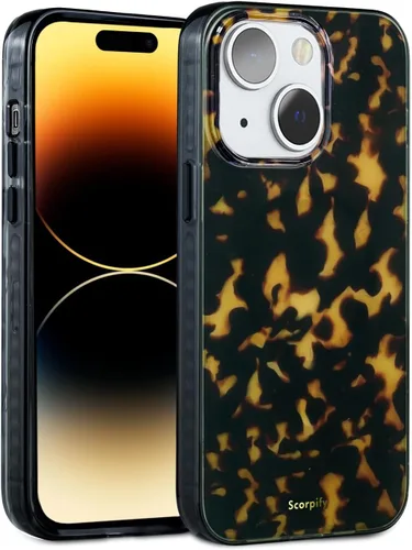 Miniatura 22 de SCORPIFY Funda para iPhone 14 [compatible con MagSafe] con diseño de mármol azul fantasía, bonita funda magnética para teléfono para mujeres, niñas