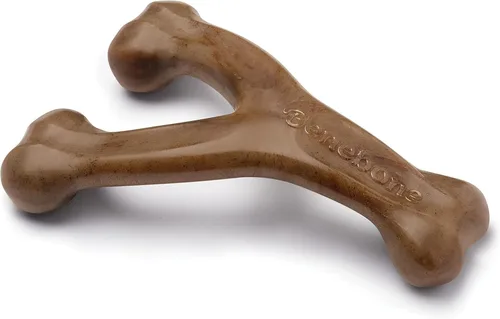 Miniatura 7 de Benebone Wishbone - Juguete masticable duradero para perros masticadores agresivos, tocino real, fabricado en Estados Unidos, mediano