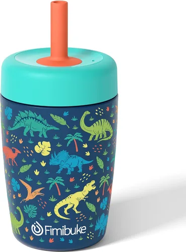 Miniatura 14 de Fimibuke Vasos para niños y niños pequeños, a prueba de derrames, 12 onzas, con aislamiento Capybara, vaso de paja para niños pequeños, botella