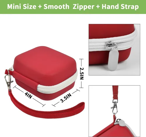 Miniatura 3 de Estuche para Hicober/para Iseyyox/para Ucomx Estación de Carga 3 en 1, Base de Cargador Inalámbrico Magnético Plegable Soporte de Almacenamiento Rojo