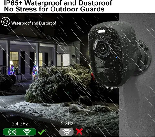Miniatura 8 de DCT Cámaras para exteriores inalámbricas magnéticas: cámara WiFi alimentada por batería para seguridad del hogar al aire libre, visión nocturna a