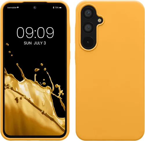 Miniatura 75 de kwmobile Funda Compatible con Samsung Galaxy A14 5G - Funda de teléfono de TPU y silicona con acabado suave - Verde Lima