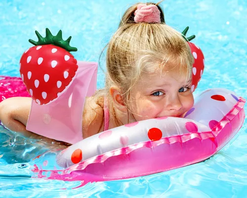 Miniatura 6 de Flotadores de brazo de natación Penta Angel 2 piezas de PVC lindo dibujos animados inflable banda de brazo mangas de flotación tubos inflables