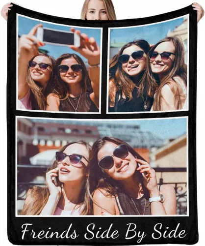 Miniatura 12 de Manta personalizada con foto y texto, mantas personalizadas con 20 fotos, manta personalizada usando mis propias imágenes, regalos conmemorativos 20
