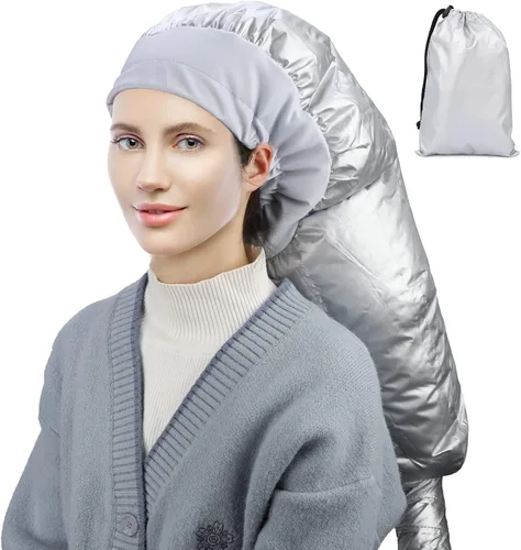 Miniatura 9 de Segbeauty - Accesorio para secador de pelo con capucha, extra grande, ajustable, con correa elástica para el cuidado del cabello rizado natural