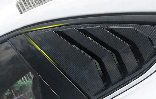 Miniatura 6 de ITrims Accesorios de coche para Volkswagen Jetta MK7 2019 2020 - Rejillas de ventana lateral de automóvil, cubierta de ventilación, obturador, Fibra