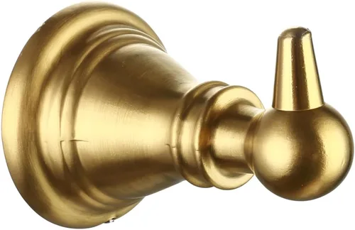 Miniatura 6 de F-080-BG - Juego de accesorios de baño de 4 piezas con toallero de 18 pulgadas, anillo para toallero, soporte de papel, gancho para bata, oro Oro