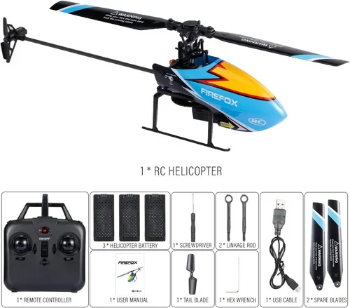 Miniatura 9 de GoolRC C129 Helicóptero RC para adultos, helicóptero de control remoto de 4 canales de 2.4 GHz con giroscopio de 6 ejes, avión RC Aileronless