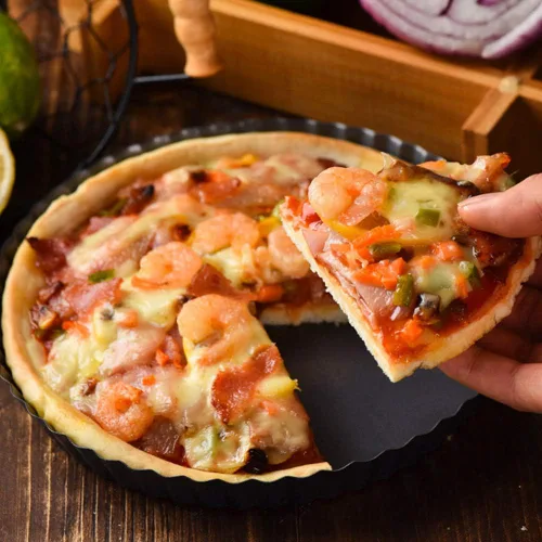 Miniatura 4 de Gutsdoor Sartén para tartas de 12 pulgadas con parte inferior extraíble, antiadherente, redondos, para hornear y cocinar